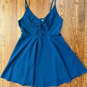 Kimchi Blue Deep Blue Spaghetti Strap Dress